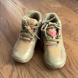 Puma Kids Gold and Pink MELO Sneakers